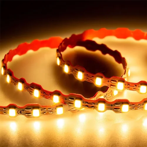 Светодиодная лента Standart Pro class, S-образная 2835, 112led/m, warm white, 12V, 7W/m, IP20, BA20 - фото I