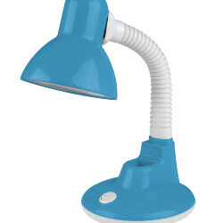 TLI-227 BLUE E27 Светильник настольный, Цоколь Е27, Механический выключатель, Синий.