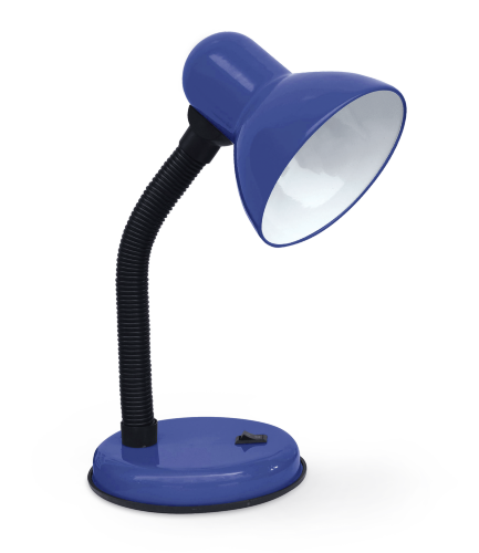 Светильник настольный под лампу на основании СНО 22ТС-E27 230В СИНИЙ (с подвесом) IN HOME - Фото