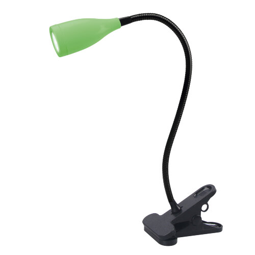 ULM-D501 4W-4000K GREEN Светильник настольный светодиодный прищепка, Механический выключатель, Зеленый, TM Uniel - фото 1