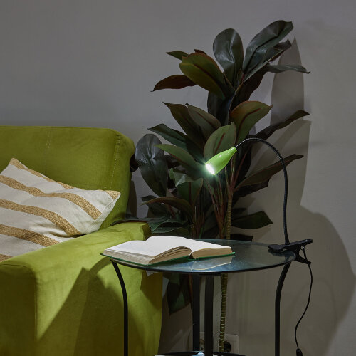 ULM-D501 4W-4000K GREEN Светильник настольный светодиодный прищепка, Механический выключатель, Зеленый, TM Uniel - фото 8