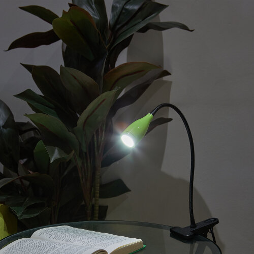 ULM-D501 4W-4000K GREEN Светильник настольный светодиодный прищепка, Механический выключатель, Зеленый, TM Uniel - фото 9