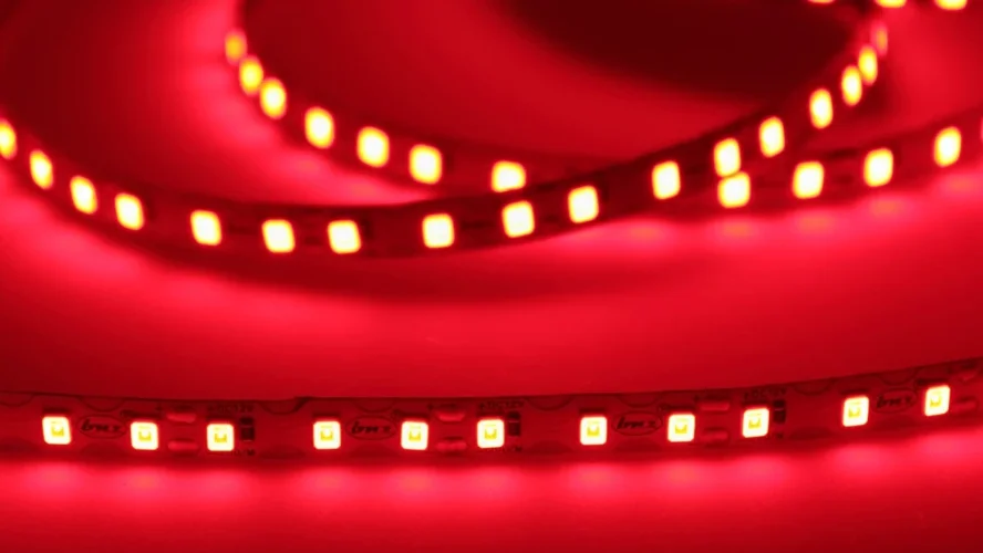 Светодиодная лента S-образная 2835, 120led/m, red, 12V, IP20, BA3 - фото I