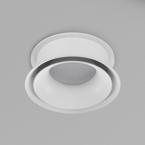 DK2403-WH Встраиваемый светильник влагозащ., IP 44, 15 Вт, GU10, белый, алюминий. Фото 2