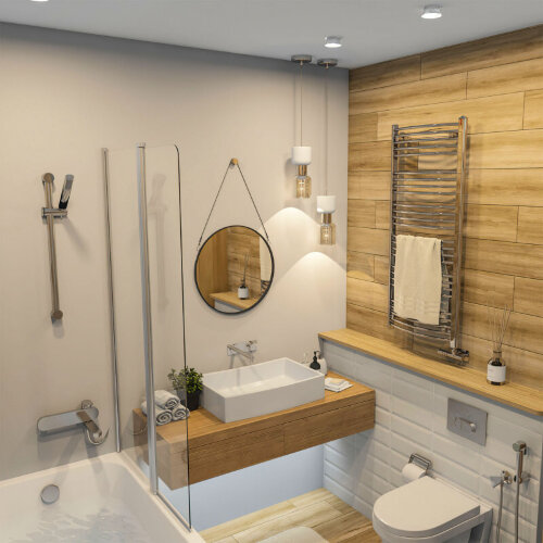 DK2403-WH Встраиваемый светильник влагозащ., IP 44, 15 Вт, GU10, белый, алюминий. Фото 9