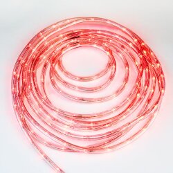 ULD-D50 15M-С08 IP44 RED Гирлянда светодиодная Дюралайт, 15м, Коннектор в-к, Красный свет, Провод черный