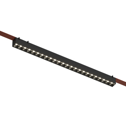 DK5573-BK Cветильник для трека-ремня Belty, серия Grill, со светодиодом, L642*W40*H45мм, 48V DC, 24W, RA90, 24°, 3000K, IP20, черный, алюминий. Фото 3