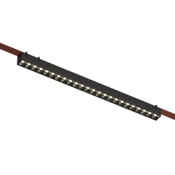 Cветильник для трека-ремня Belty, серия Grill, со светодиодом, L642*W40*H45мм, 48V DC, 24W, RA90, 24°, 3000K, IP20, черный, алюминий, Denkirs DK5573-BK
