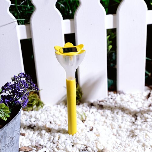 USL-C-419-PT305 Cадовый светильник на солнечной батарее Yellow crocus, Серия Classic, Упаковка-пленка. - фото 4