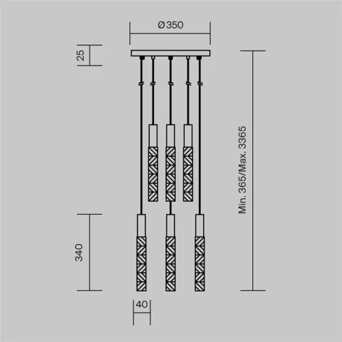 Подвесной светильник Селемо / Selemo 3000К 17Вт (Хром) MOD328PL-L18CH3K - фото 7