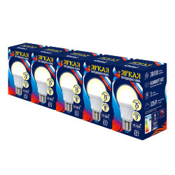LED-A60 10W-WW-E27-FR PLP01WH Набор из 5штук Лампа светодиодная, Форма А матовая, Серия Яркая, Теплый белый свет 3000K, Uniel
