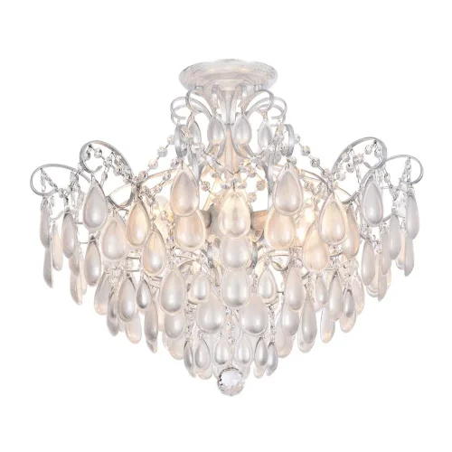 Серия Chabrol заслуживает особого внимания благодаря интересному цветовому сочетанию отделки арматуры, каплевидным кристаллам из стекла. Благодаря необычному дизайну светильники станут настоящим украшением любого интерьера! (Серебро) - фото 2