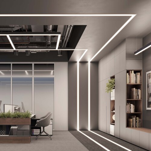 Профиль FLOOR60-H26-3000 ANOD BLACK (Arlight, Алюминий) - фото 5