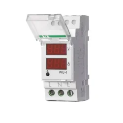 Указатель напряжения и тока WU-1 (однофазный; 0.5-63А 24-250В 40-60Гц 2 модуля; монтаж на DIN-рейке) F&amp;F EA04.011.007