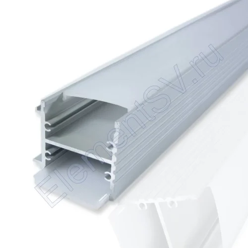 Алюминиевый профиль 878 (2000х35х42мм с рассеивателем) - фото.