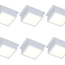 Универсальный офисный светодиодный светильник Грильято комплект 6 шт 36 Вт IP20 100x100x40 мм 4000K Опал