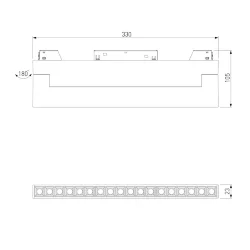 Slim Magnetic HL03 Трековый светильник 18W 3000K (черный) 85209/01 85209/01 (067371)