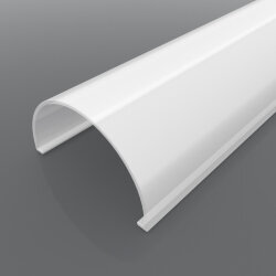 Рассеиватель поликарбонатный для профиля радиальный LC-LRM-M1-2 матовый