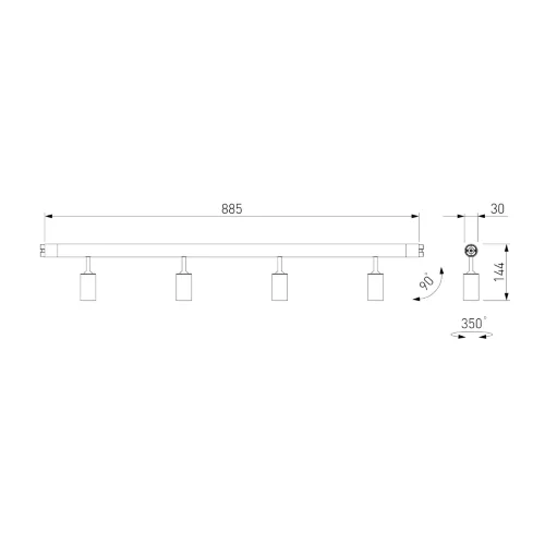 Module System Трековый светильник 18W 3000K (черный) 85177/01 - фото 7