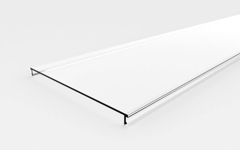 Рассеиватель поликарбонатный для профиля LC-LRM-P94-6 прозрачный - фото