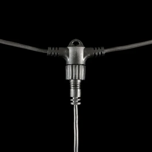 Гирлянда Тающие Сосульки 10шт по 50см, 24В, 600 Бело-Синих Светодиодов, Провод Черный ПВХ, IP55. Фото 2.