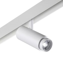 Трековый светильник для низковольтного шинопровода с переключателем цветовой температуры и мощности «Novotech» 359206, серия: FLUM (крепление к треку) - Переключение цв. температуры на корпусе светильника