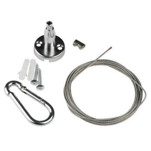 UFL-H03 SILVER 200 POLYBAG Крепление для светильника подвесного, 200 мм, Универсальный. - фото 1