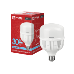 Лампа светодиодная LED-HP-PRO 30Вт 230В Е27 6500К 2850Лм IN HOME