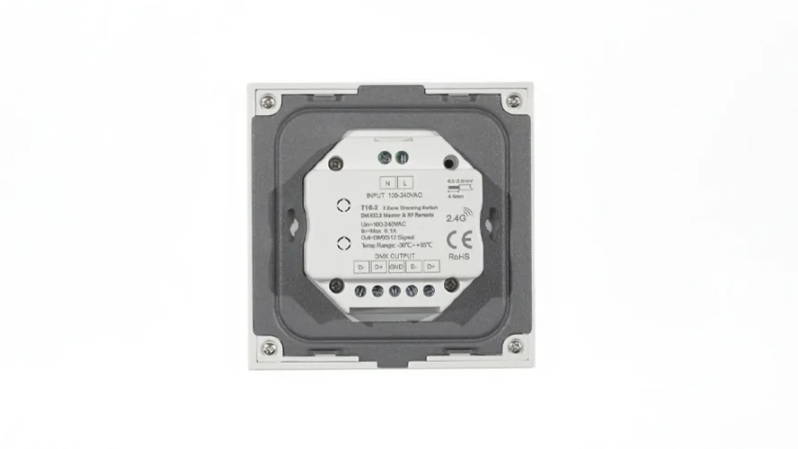 Сенсорная панель T16-2 White IC19 (220V, DIM, 2 zone, DMX512, RF 2.4GHz) - фото II