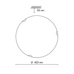 Настенно-потолочный светильник «Sonex» 7602/DL, серия: AMMONITE (накладной) - заменяемый LED модуль