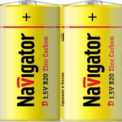 Элемент питания солевой D/R20 94 761 NBT-NS-R20-SH2 (уп.2шт) NAVIGATOR 94761