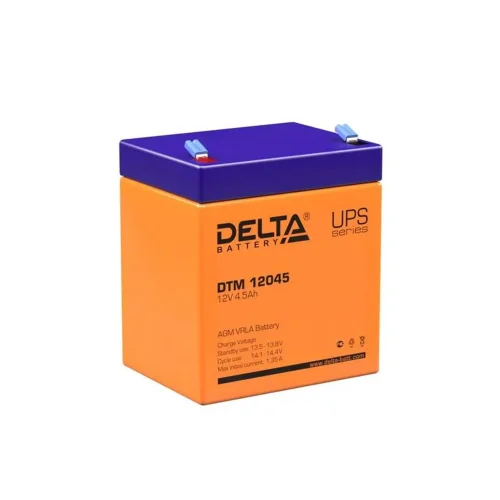 Аккумулятор UPS 12В 4.5А.ч DTM 12045 Delta 4614010050003 - фото