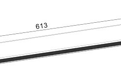 'Светильник трековый SLIM, 48В 24W черный 2700-6000К, DL-SLIM-DFBL-24-CCT 022078