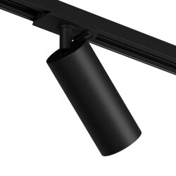 Трековый светильник IP 20, 15 Вт, GU10, черный, алюминий, Denkirs DK6060-BK