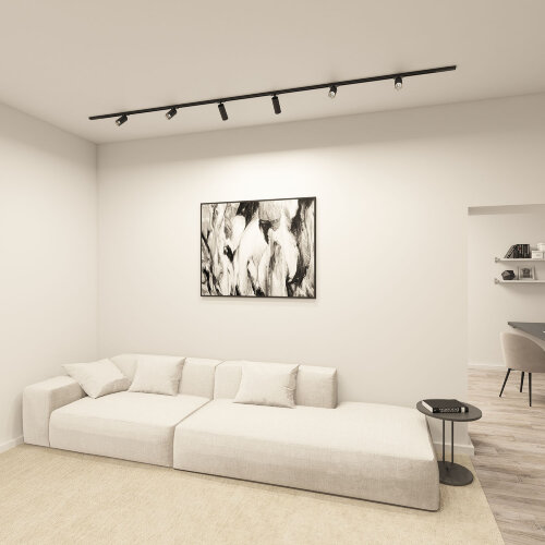 DK6060-BK Трековый светильник IP 20, 15 Вт, GU10, черный, алюминий. Фото 5