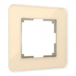 Рамка из стекла на 1 пост Elite айвори W0012443