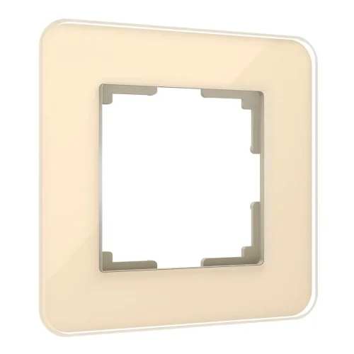 Рамка из стекла на 1 пост Elite айвори W0012443 - фото 2