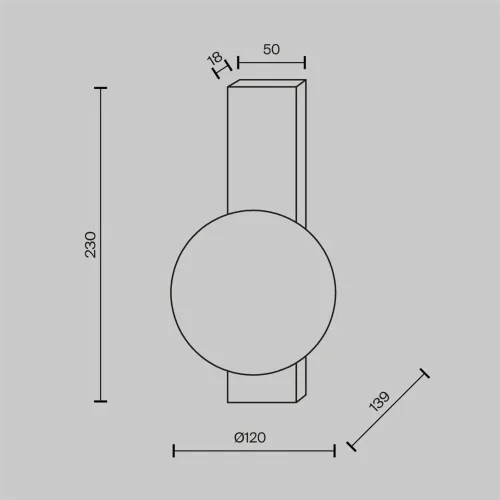 Настенный светильник (бра) Lunella G9х1 (Латунь) - фото 7