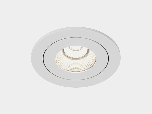 'Светильник светодиодный потолочный встраиваемый наклонный, серия FA, Белый, 7,5Вт, IP54, Нейтральный белый (4000К), FA-NIA-179612EA-WH-NW - фото