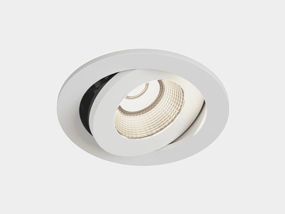 'Светильник светодиодный потолочный встраиваемый наклонный, серия FA, Белый, 7,5Вт, IP54, Нейтральный белый (4000К), FA-NIA-179612EA-WH-NW. Фото 2