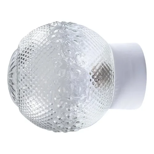 Светильник НББ 64-60-080 'Цветочек' d150 1х60Вт E27 IP20 корпус прямой бел. Элетех 1005100155 - фото