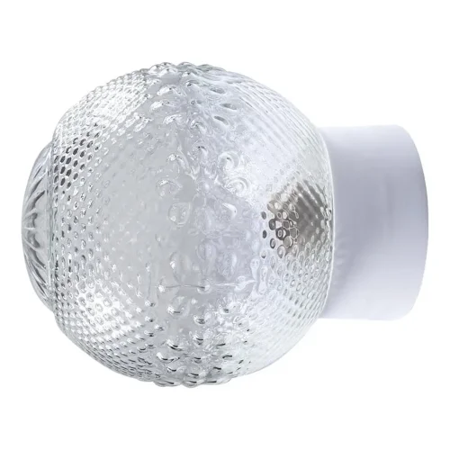 Светильник НББ 64-60-080 'Цветочек' d150 1х60Вт E27 IP20 корпус прямой бел. Элетех 1005100155 - фото