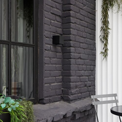 ULU-S55B-2x3W-3000K+4000K+6000K IP65 BLACK Светильник светодиодный уличный, Архитектурный накладной, С переключателем цвета свечения, Теплый3000K-Белый4000K-Дневной6000K, Корпус черный, TM Uniel - фото 4