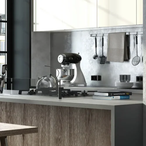 Розетка двойная с заземлением Gallant черный/хром W5072135 - фото 3