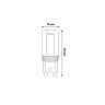 LED-JCD-5W-4000K-G9-CL GLZ09TR Лампа светодиодная, прозрачная, Белый свет 4000К. - фото 2