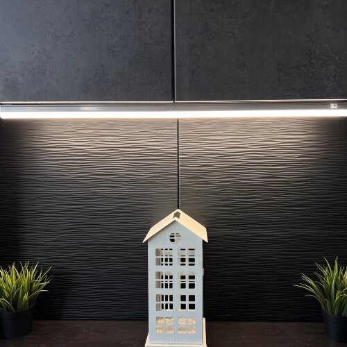 ULI-L02-10W-4200K-SL Светильник линейный светодиодный аналог Т5, Белый свет4200K, 900Lm, Выключатель на корпусе, Серебристый. - фото 9