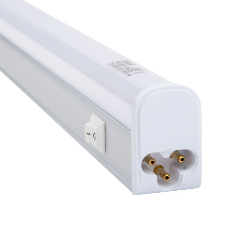 ULI-L02-10W-4200K-SL Светильник линейный светодиодный аналог Т5, Белый свет4200K, 900Lm, Выключатель на корпусе, Серебристый. - фото 4