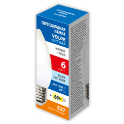LED-C37-6W-4000K-E27-FR-SLS Лампа светодиодная, Форма свеча, матовая, Белый свет 4000K