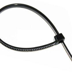 Хомут КСС-А 4,8х200 нейлоновый с УФ защитой черный (100штук/упаковка) IN HOME