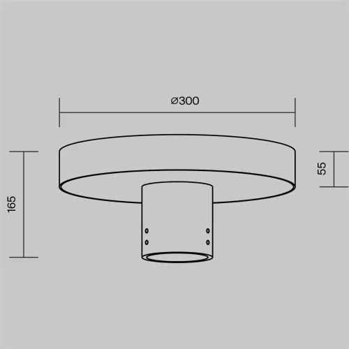 Парковый светильник Katto 3000К 30Вт IP 65 (Графит) - фото 3